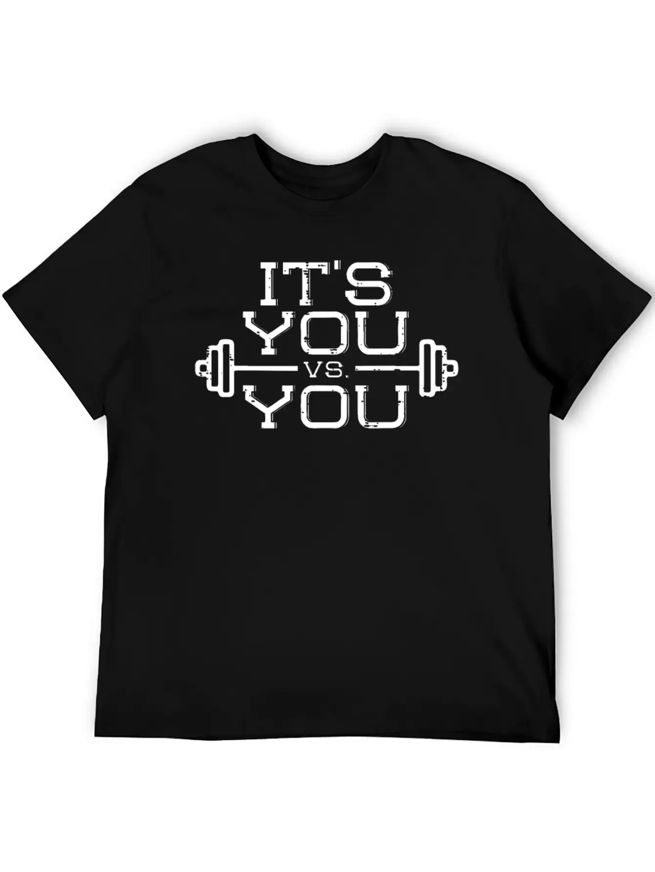 Its Vs You Workout Gym Workout Motivation Fitness Stylish Everyday T-Shirt – Unisex Basic Cotton Tee