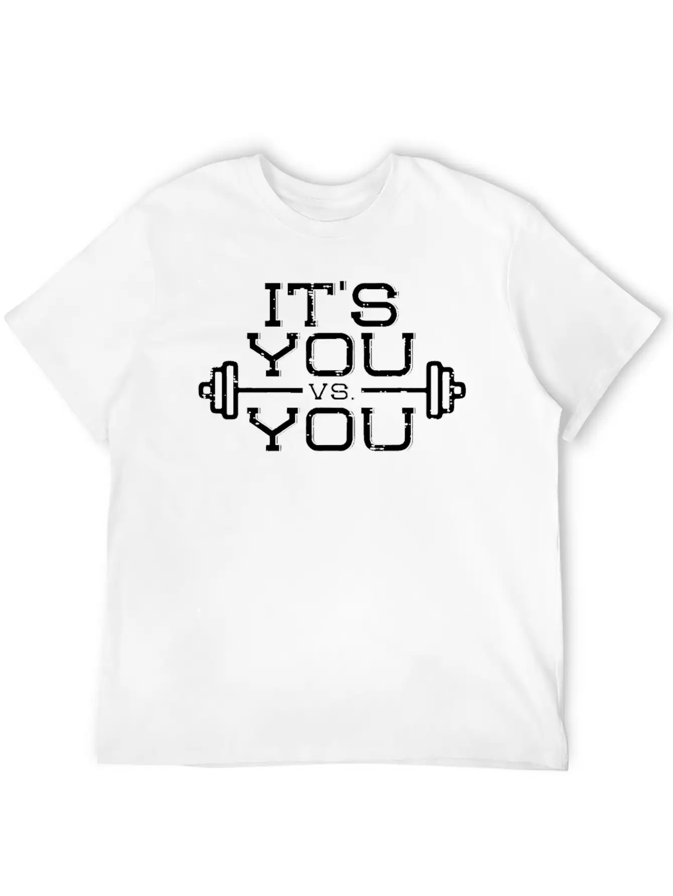 Its Vs You Workout Gym Workout Motivation Fitness Stylish Everyday T-Shirt – Unisex Basic Cotton Tee