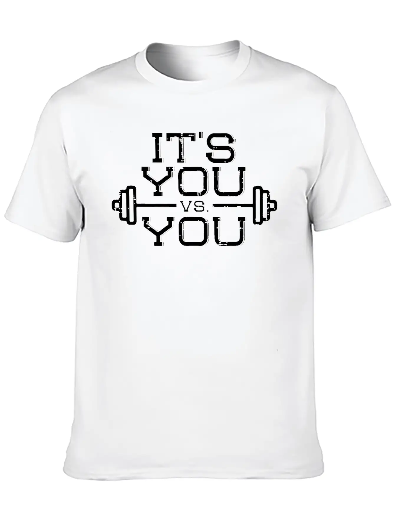 Its Vs You Workout Gym Workout Motivation Fitness Stylish Everyday T-Shirt – Unisex Basic Cotton Tee