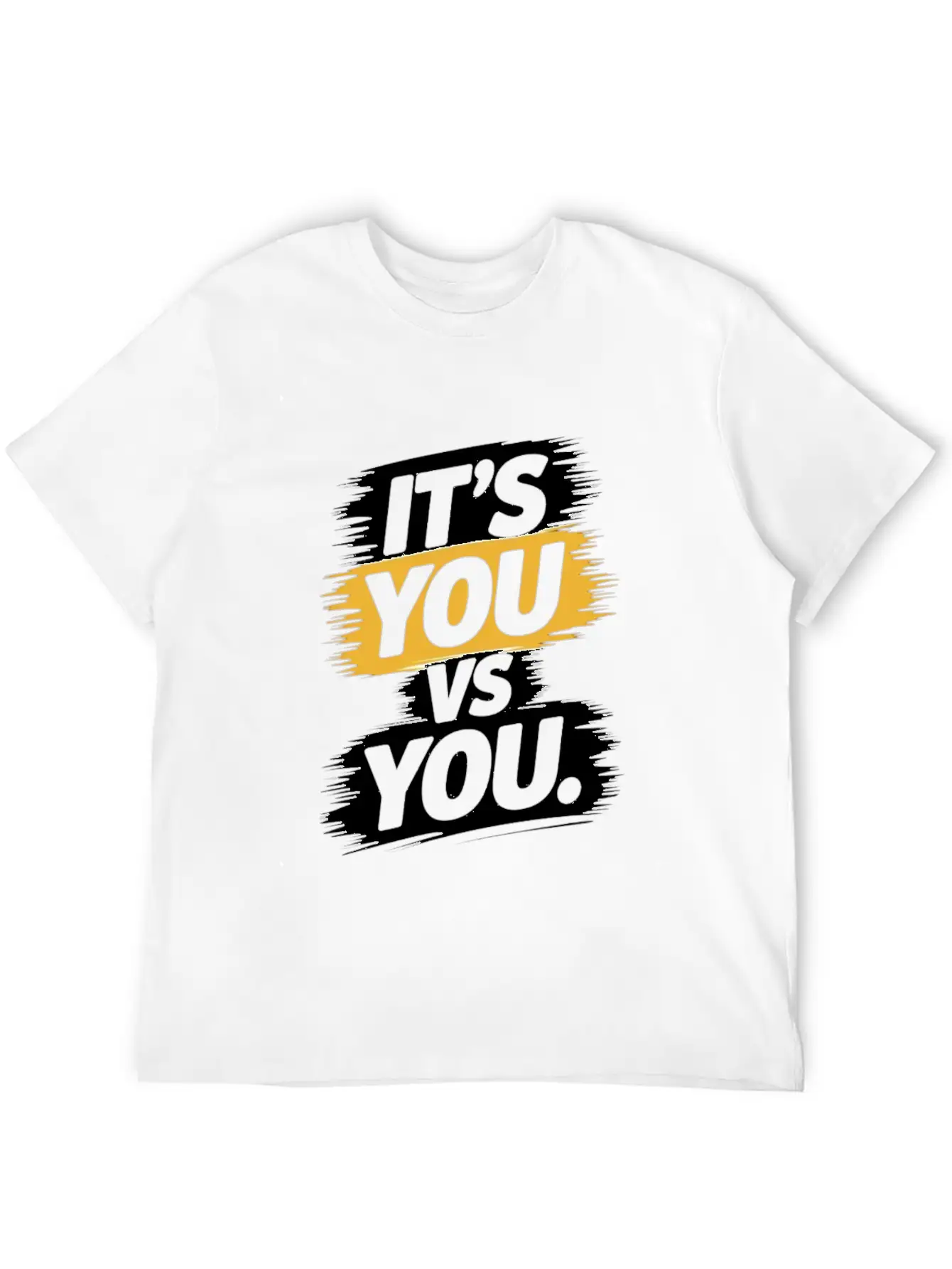 It's You Vs. You - Motivational Quote Unisex Short Sleeve Soft Cotton T-Shirt – Casual Everyday Wear