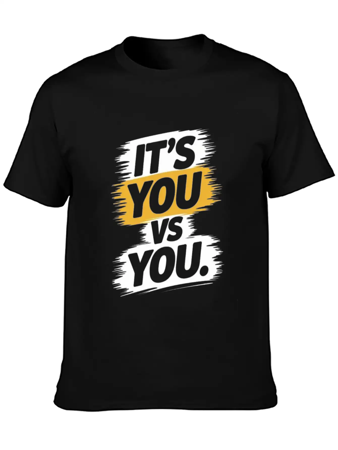 It's You Vs. You - Motivational Quote Unisex Short Sleeve Soft Cotton T-Shirt – Casual Everyday Wear