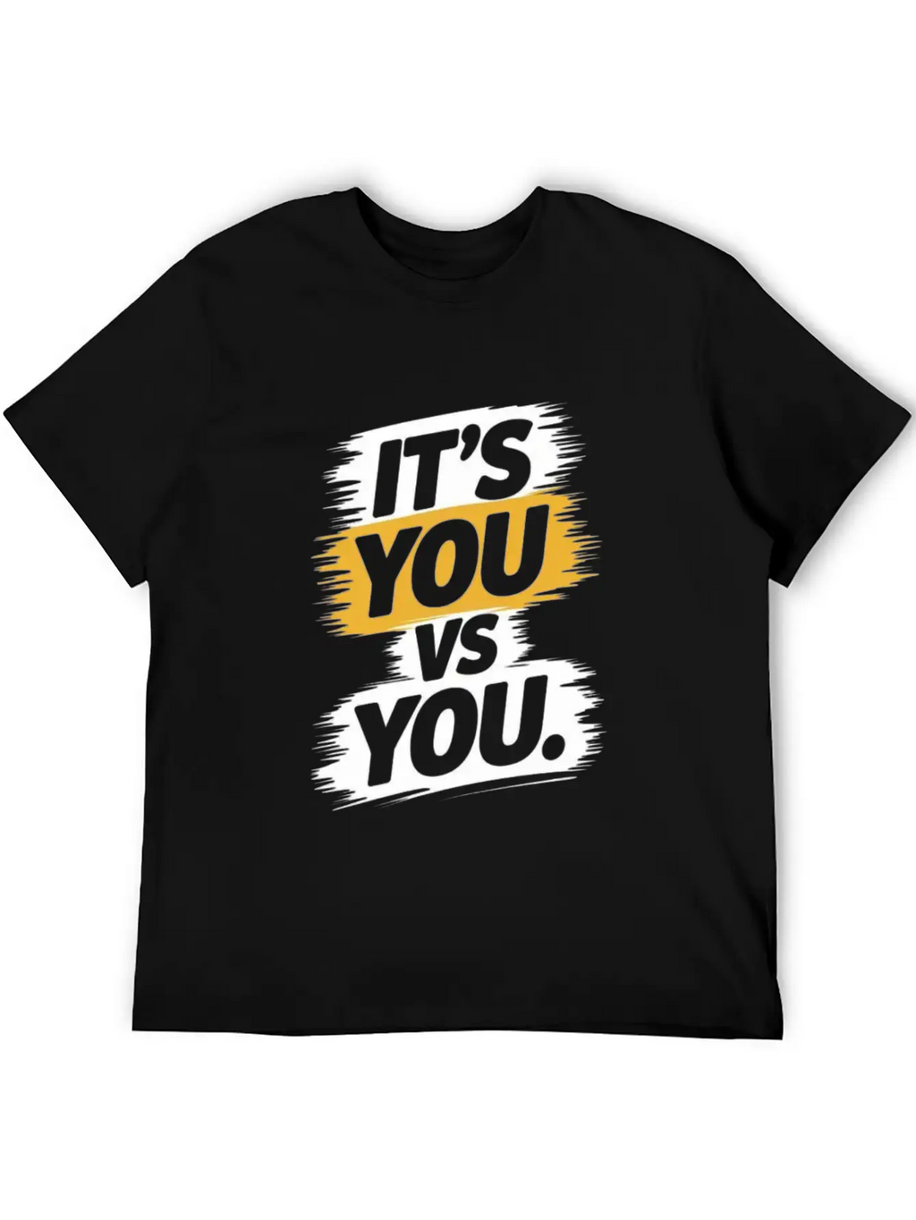 It's You Vs. You - Motivational Quote Unisex Short Sleeve Soft Cotton T-Shirt – Casual Everyday Wear