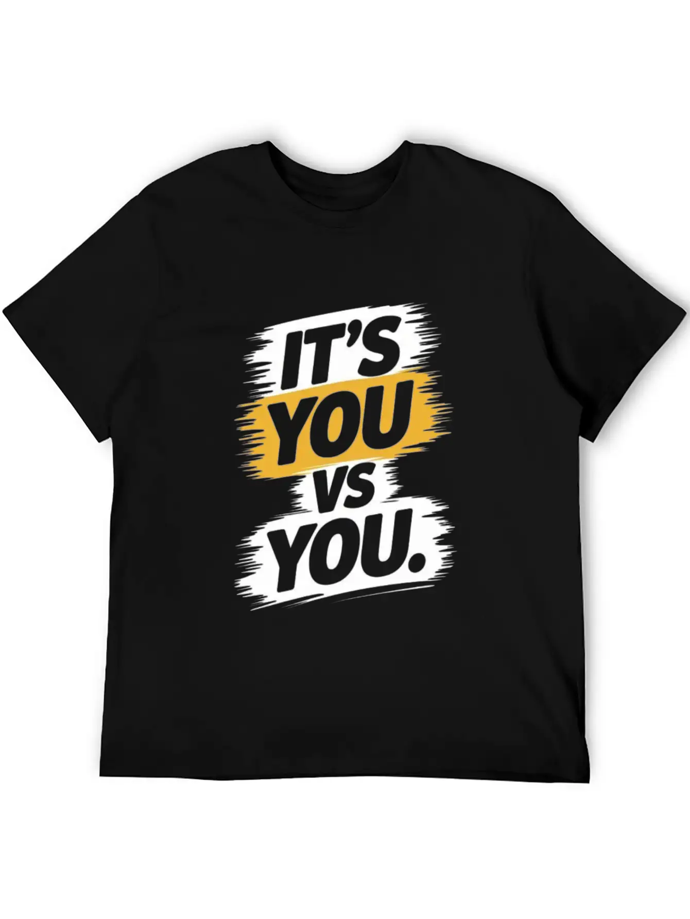 It's You Vs. You - Motivational Quote Unisex Short Sleeve Soft Cotton T-Shirt – Casual Everyday Wear