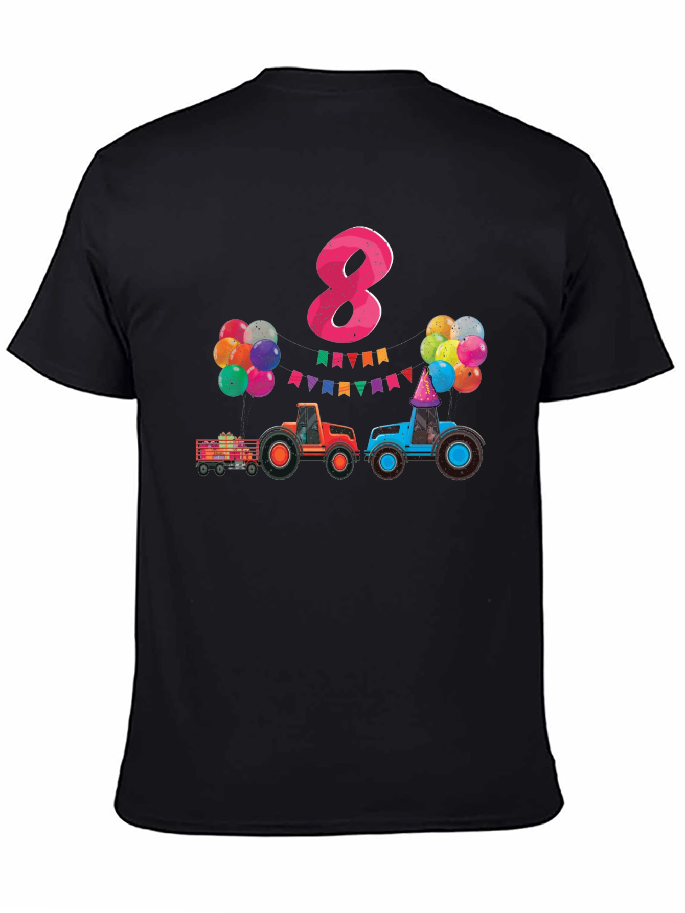 Kids Birthday Tractor 8 T-Shirt