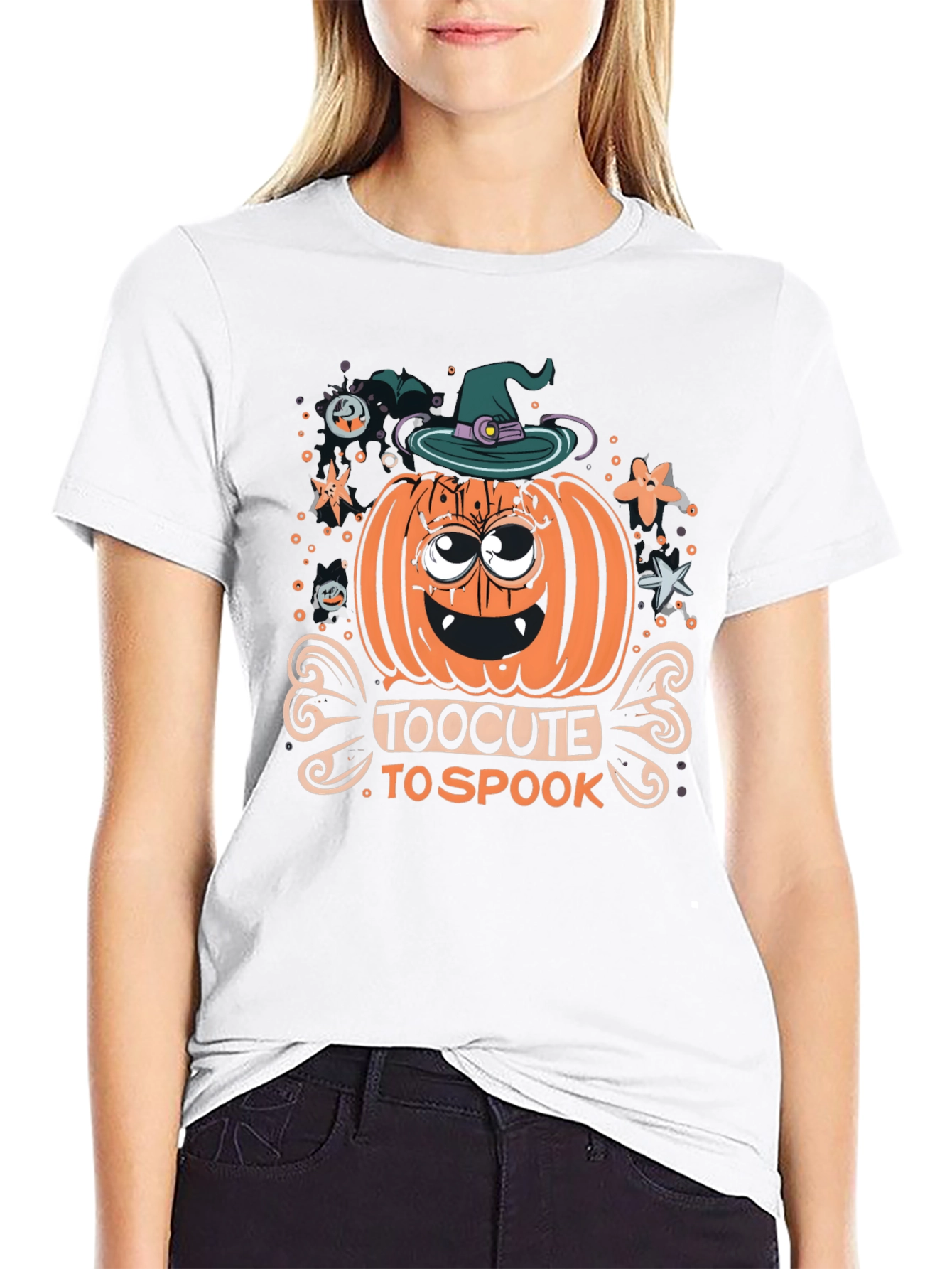 Too Cute To Spook Halloween T-Shirt
