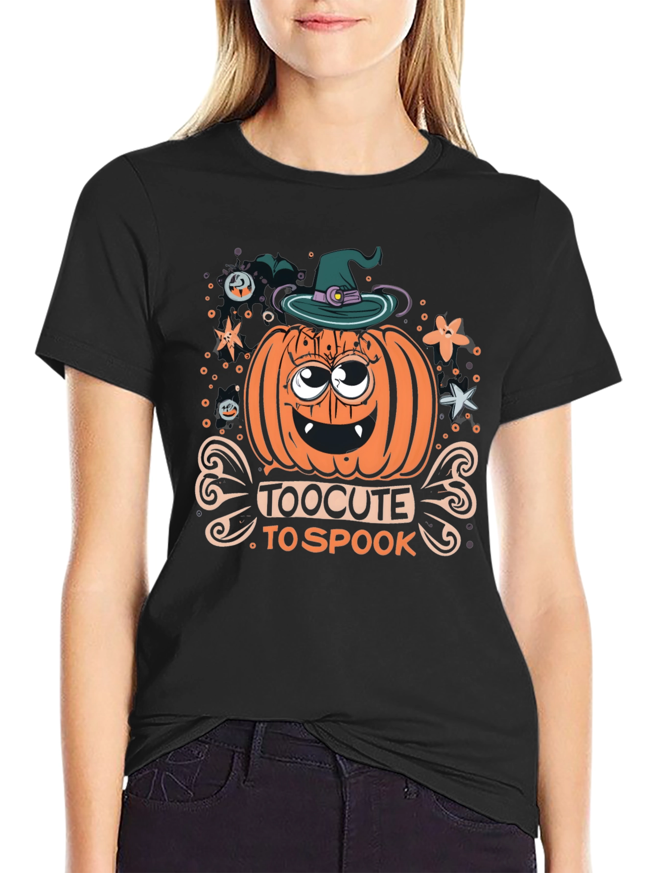Too Cute To Spook Halloween T-Shirt