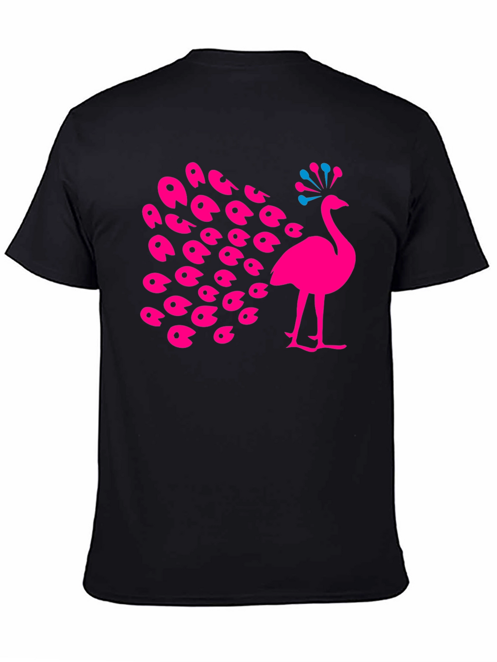 Peacock Graphic Tee - Bold & Stylish Black T-Shirt