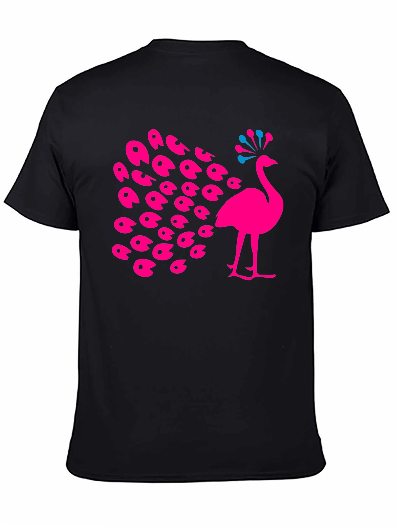 Peacock Graphic Tee - Bold & Stylish Black T-Shirt