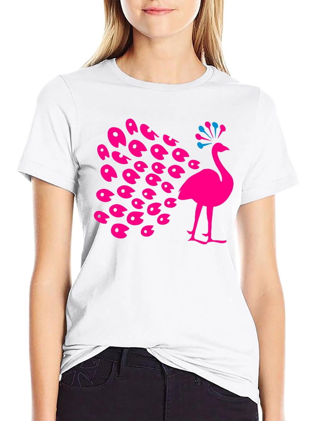 Peacock Graphic Tee - Bold & Stylish Black T-Shirt