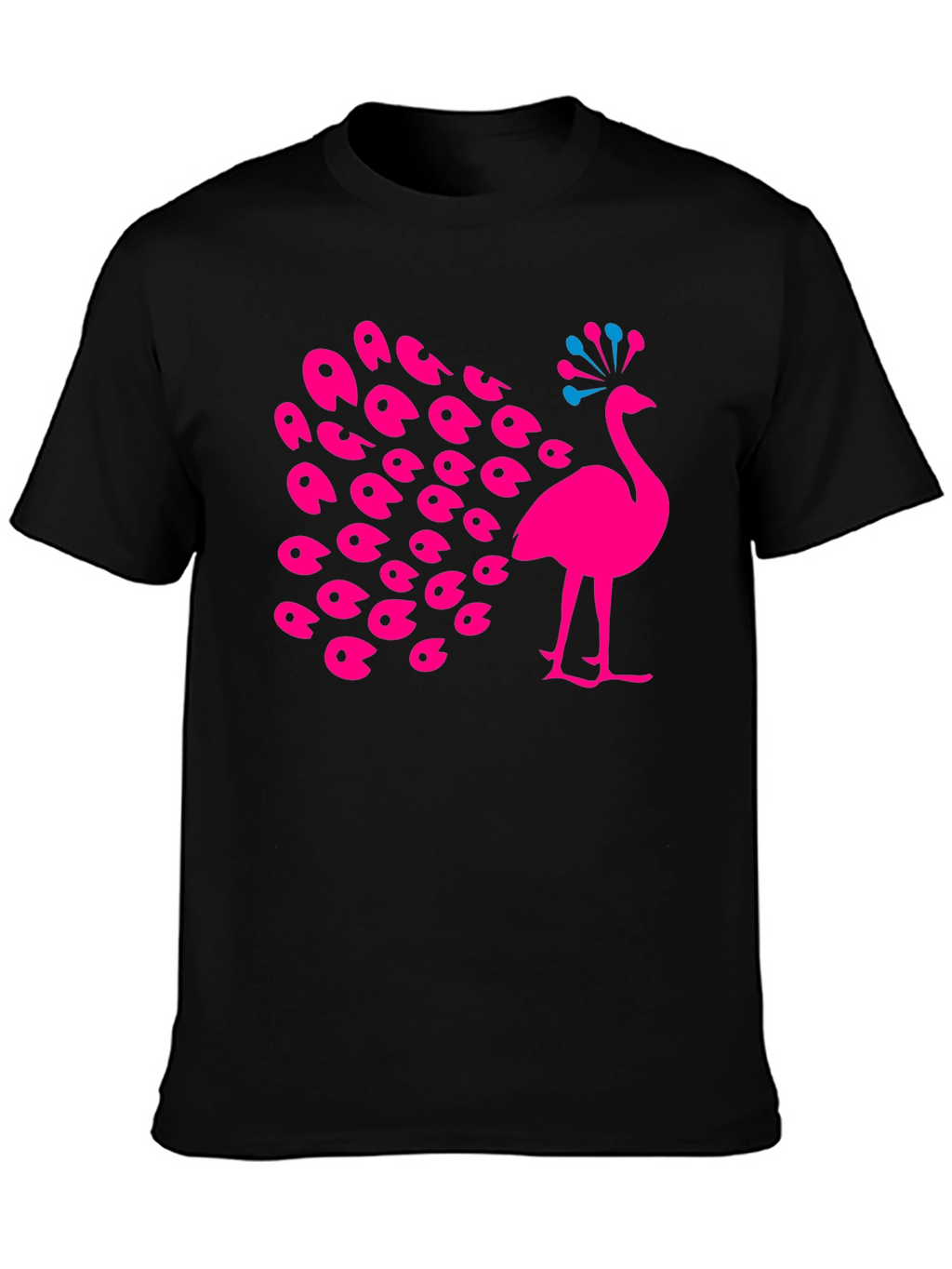 Peacock Graphic Tee - Bold & Stylish Black T-Shirt