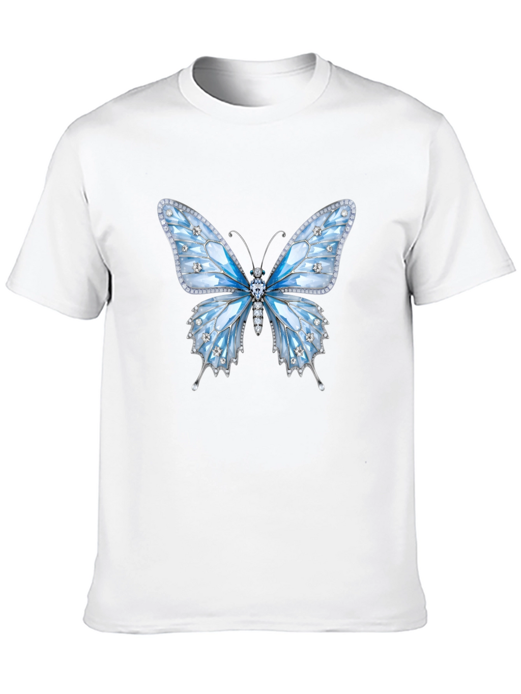 Butterfly Gem T-Shirt - Sparkling Elegant Design