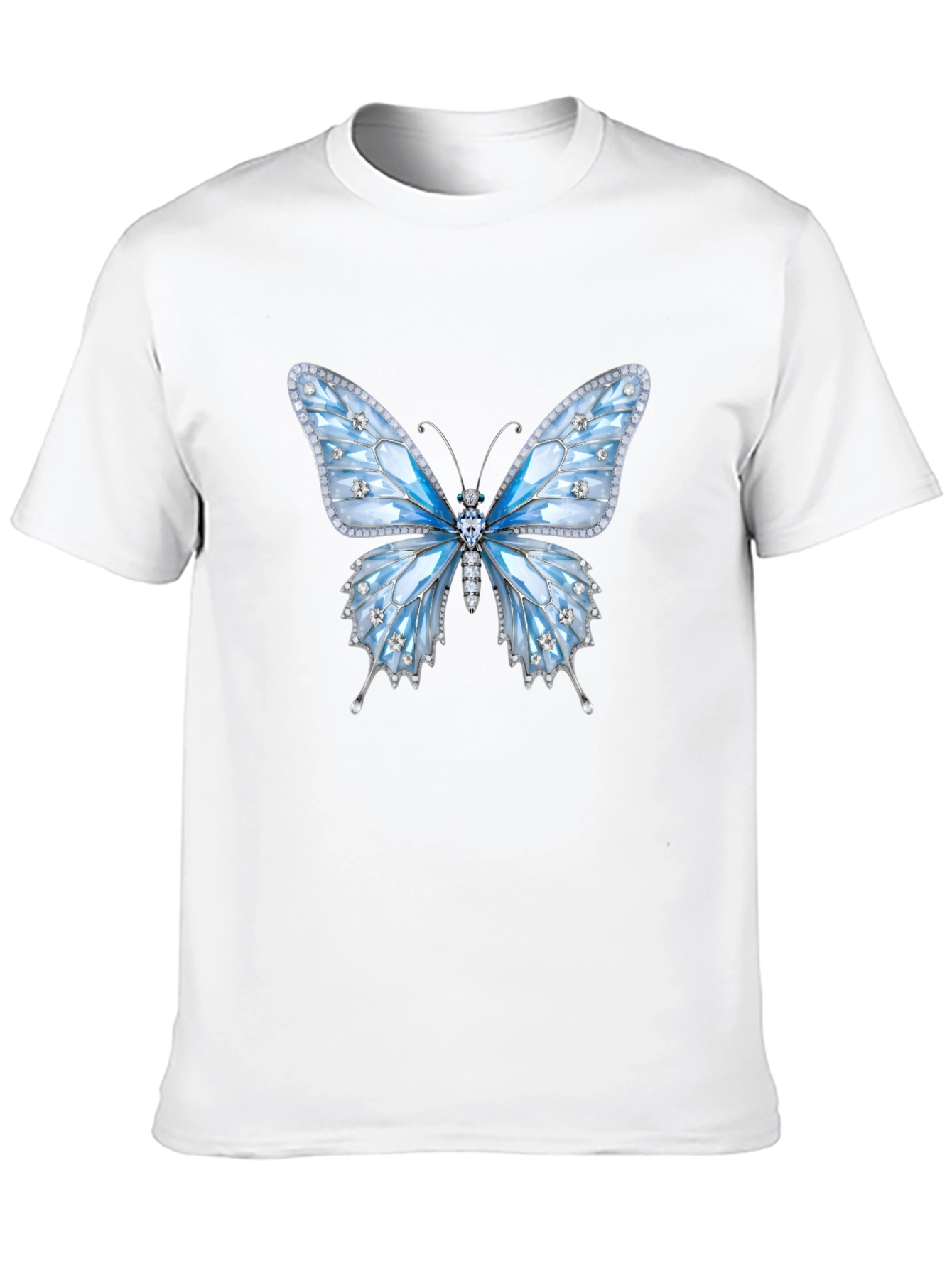 Butterfly Gem T-Shirt - Sparkling Elegant Design
