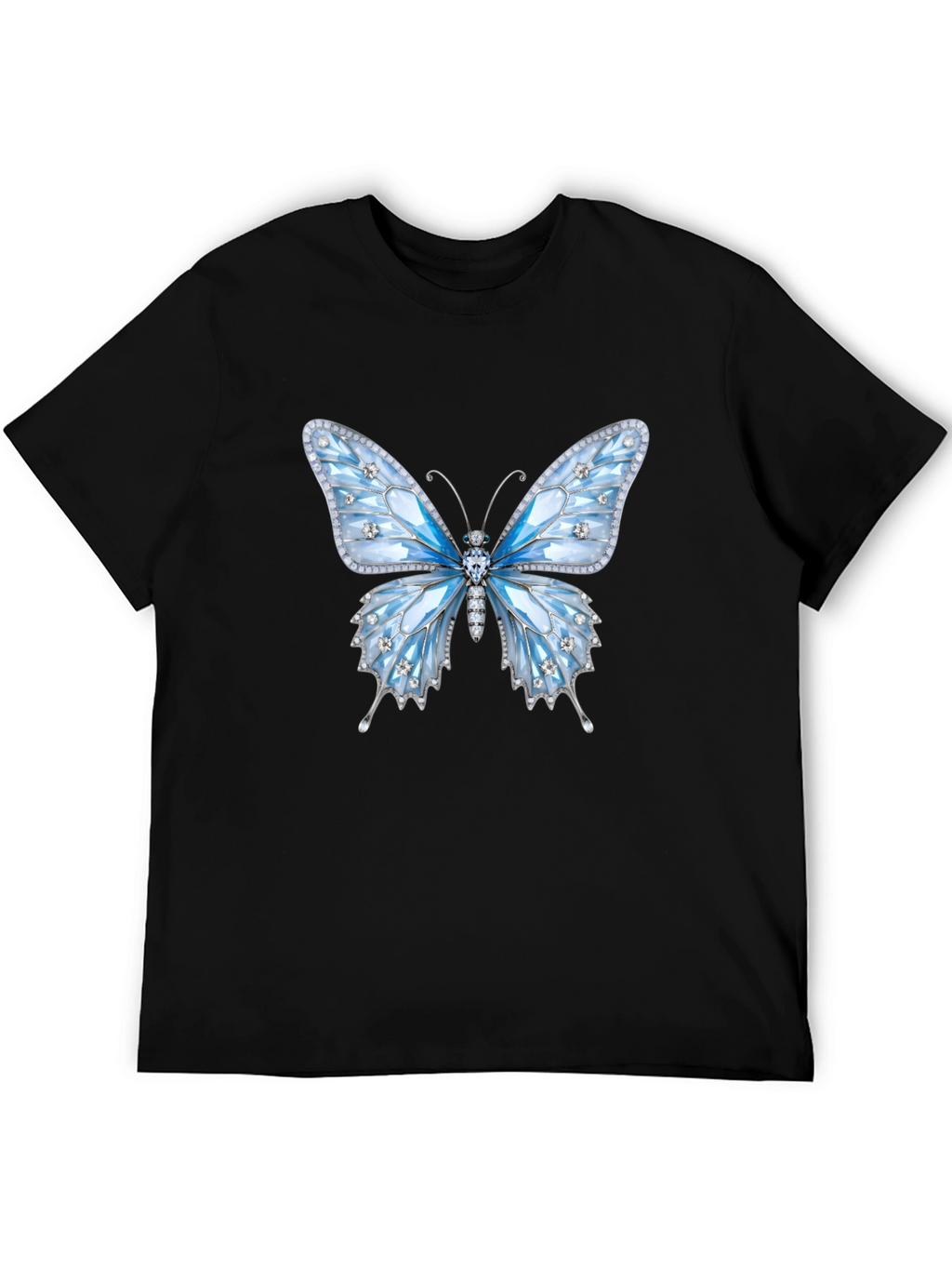 Butterfly Gem T-Shirt - Sparkling Elegant Design