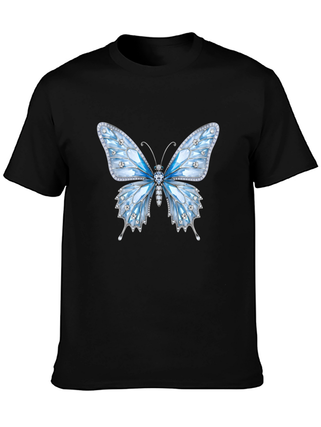 Butterfly Gem T-Shirt - Sparkling Elegant Design