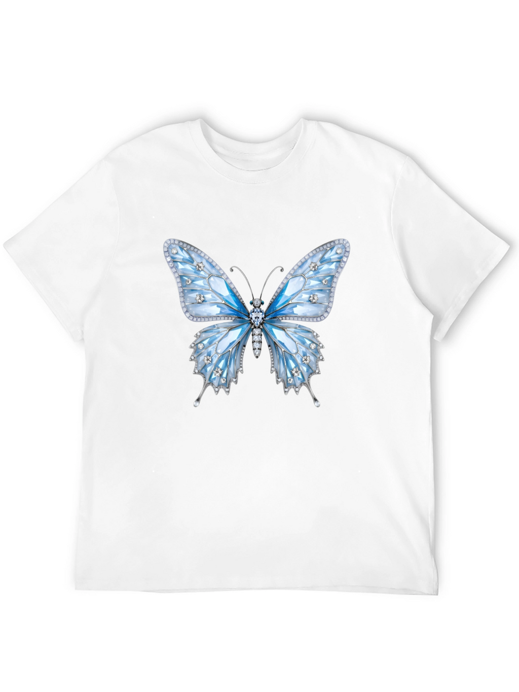 Butterfly Gem T-Shirt - Sparkling Elegant Design