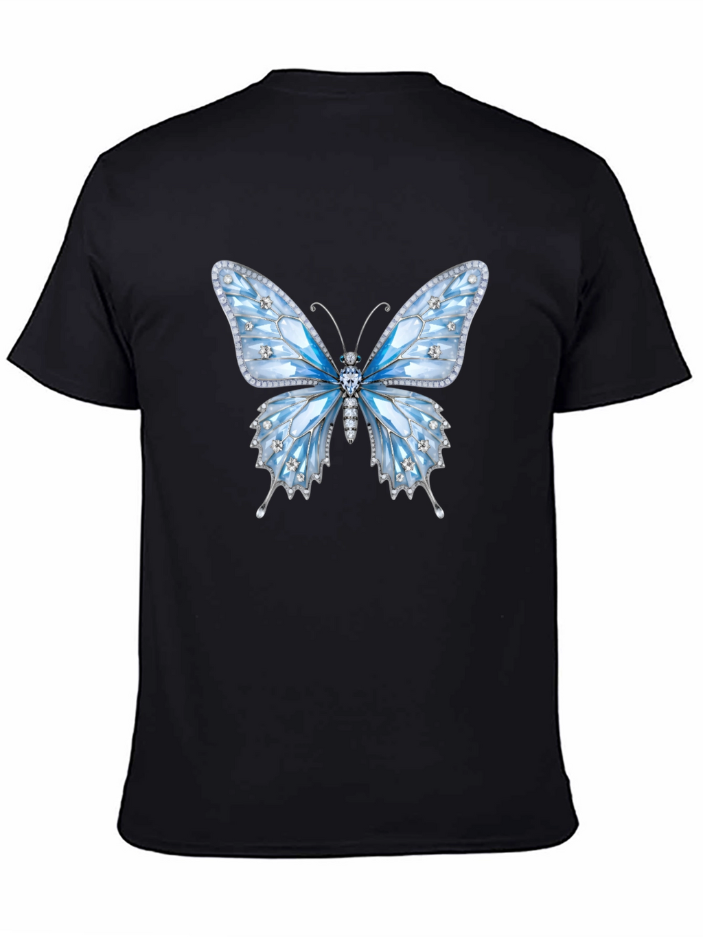 Butterfly Gem T-Shirt - Sparkling Elegant Design