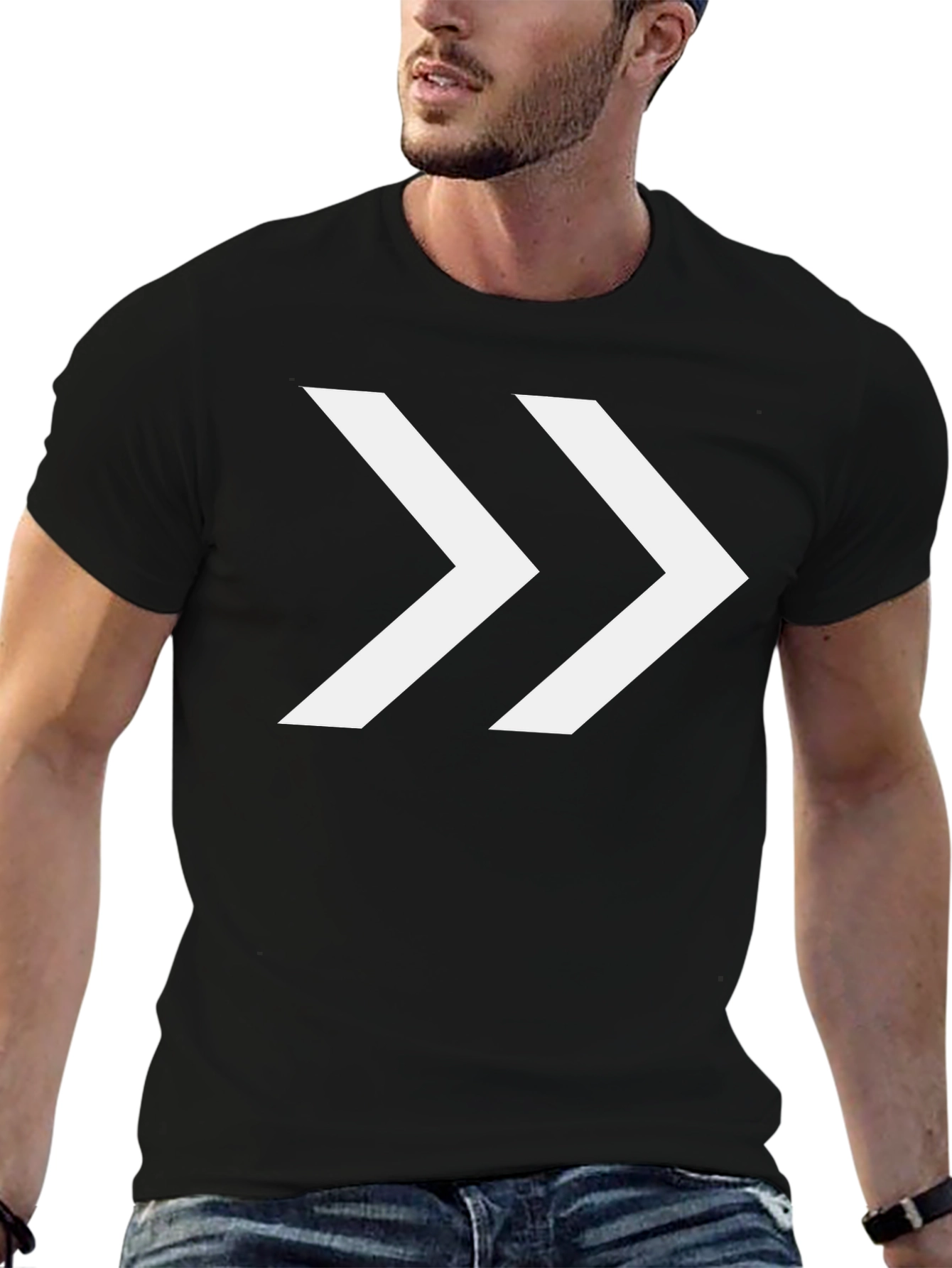 Forward Arrow Graphic T-Shirt - Black