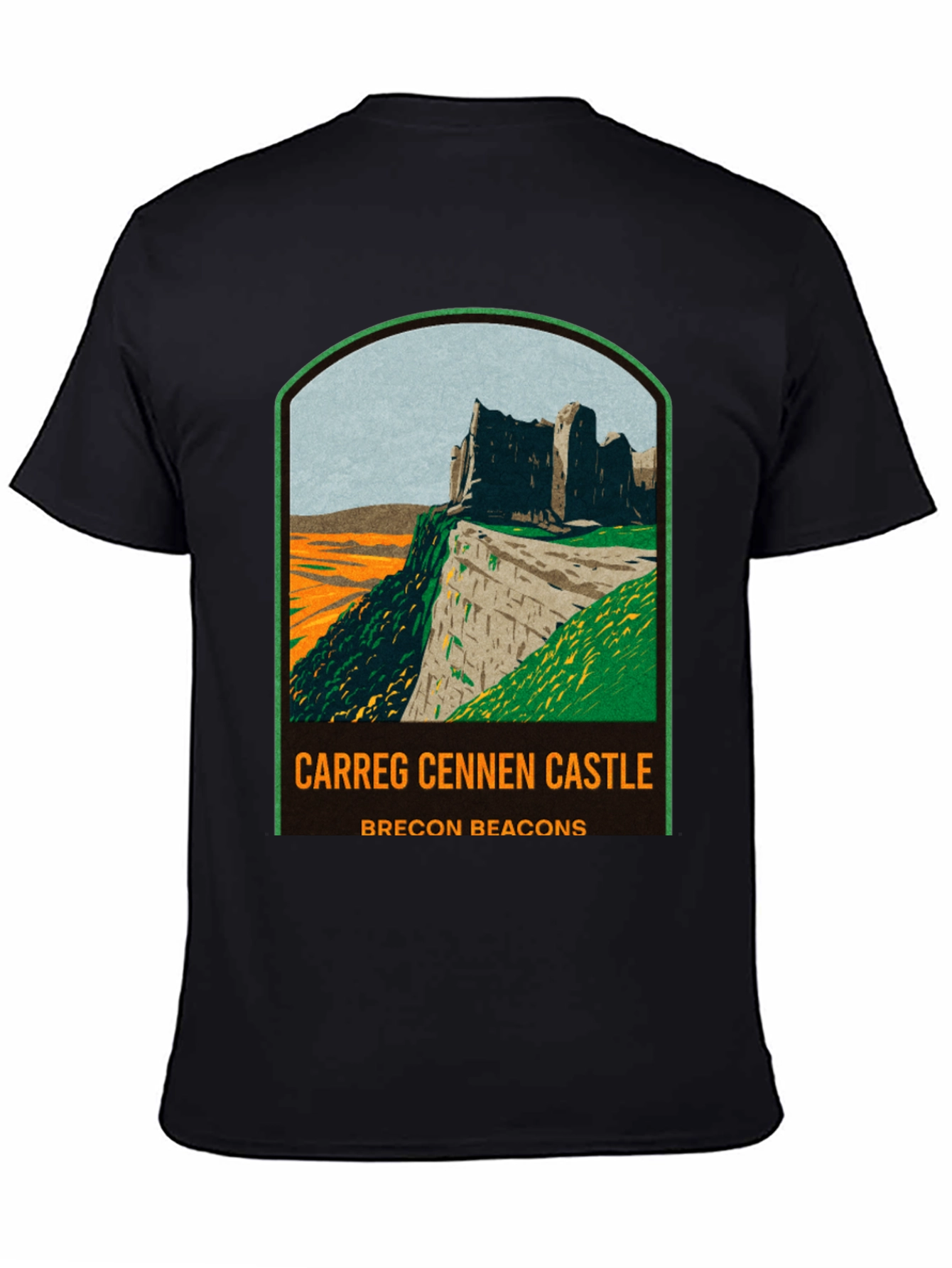 Carreg Cennen Castle T-Shirt - Brecon Beacons Souvenir Tee