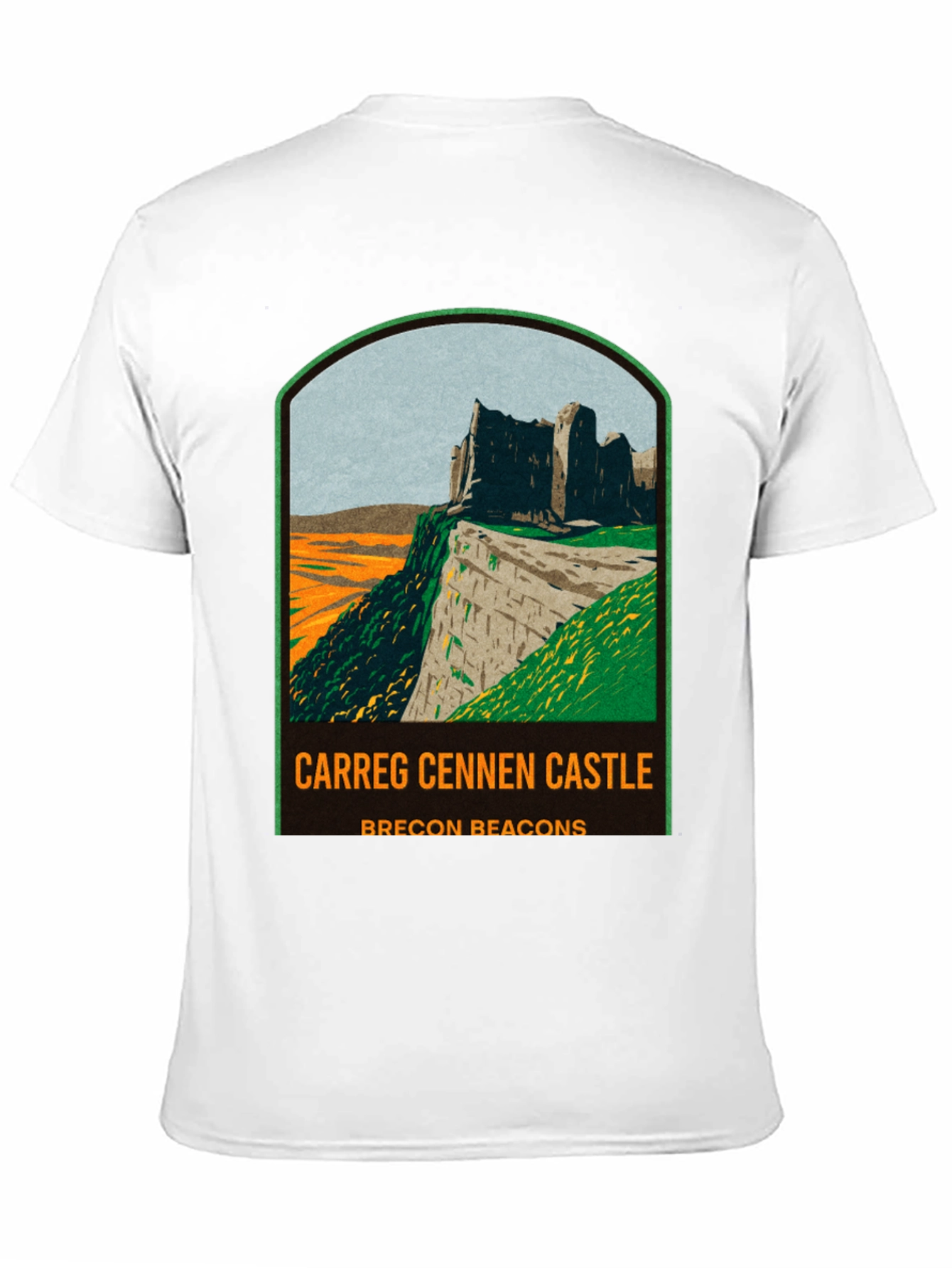 Carreg Cennen Castle T-Shirt - Brecon Beacons Souvenir Tee