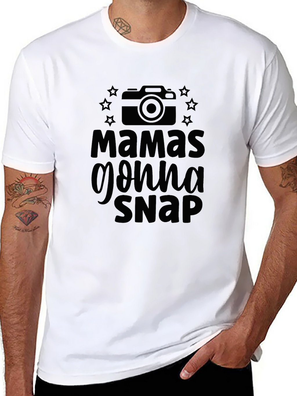 Mamas Gonna Snap Black Graphic T-Shirt