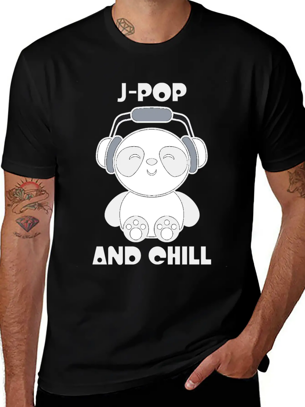 J-Pop Kawaii Panda Breathable Soft Cotton T-Shirt – Timeless Casual Look