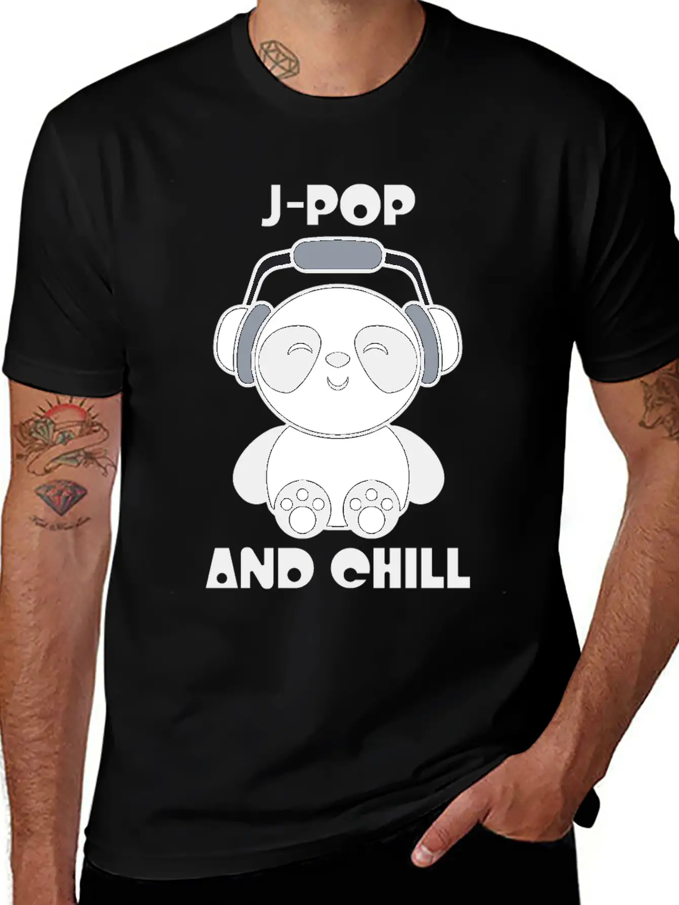 J-Pop Kawaii Panda Breathable Soft Cotton T-Shirt – Timeless Casual Look
