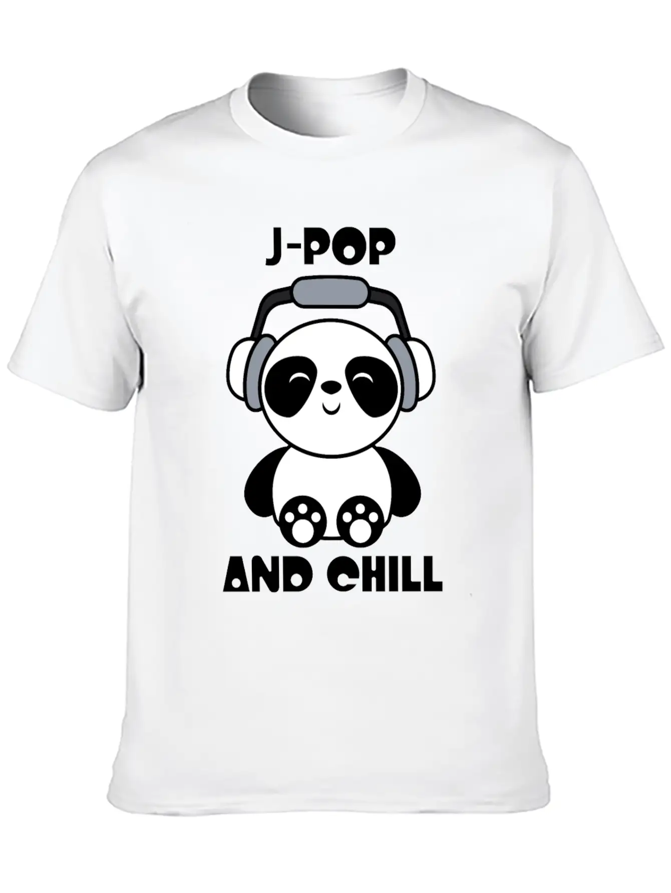 J-Pop Kawaii Panda Breathable Soft Cotton T-Shirt – Timeless Casual Look