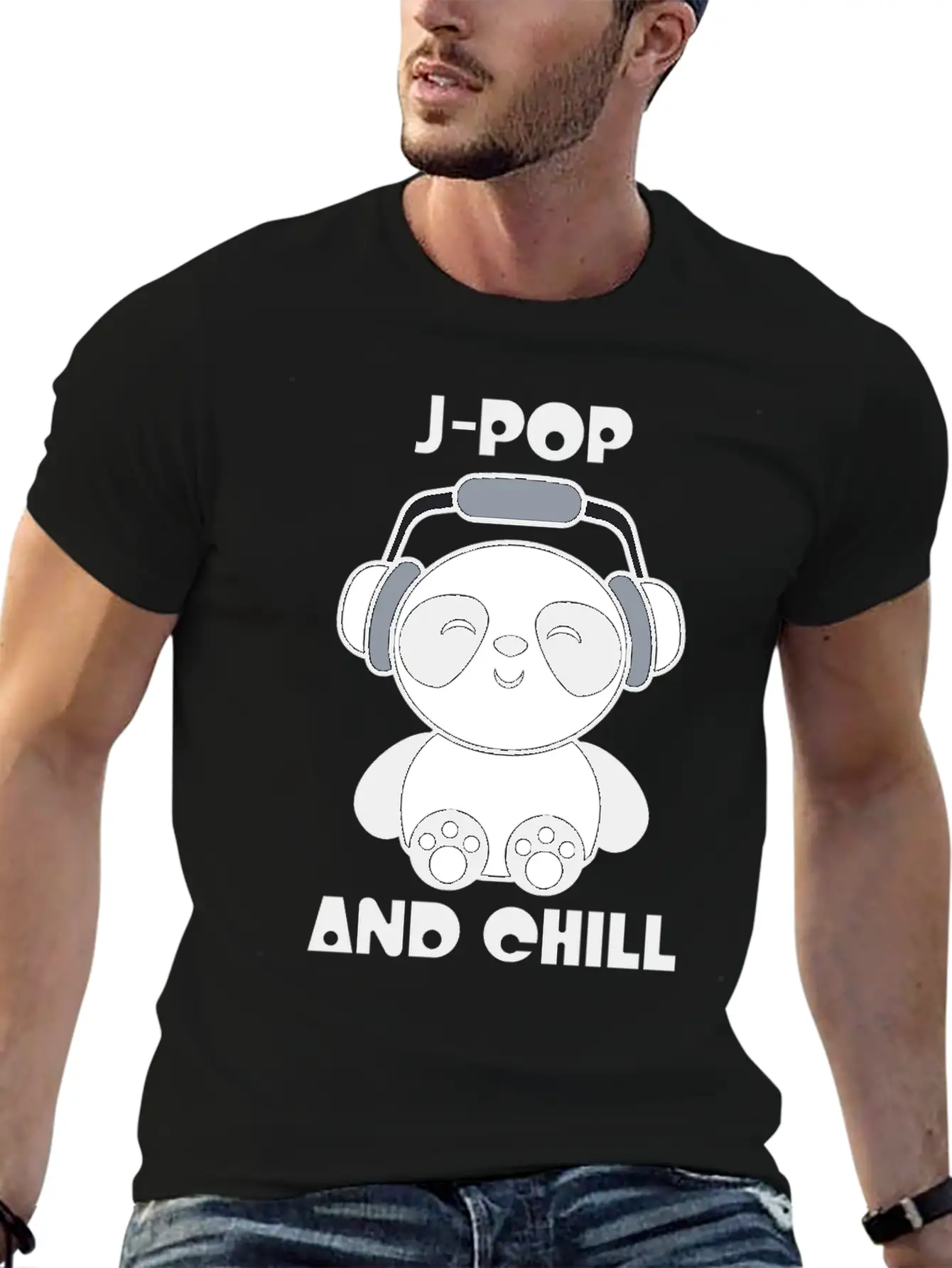 J-Pop Kawaii Panda Breathable Soft Cotton T-Shirt – Timeless Casual Look