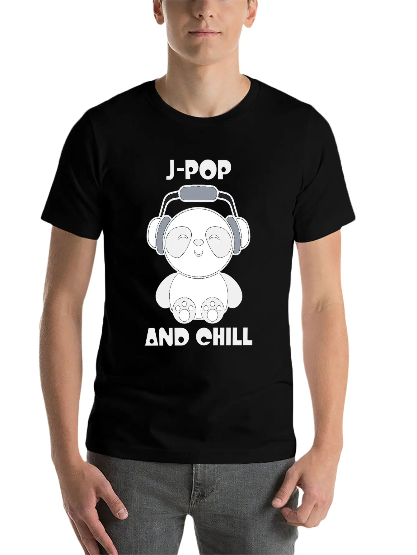 J-Pop Kawaii Panda Breathable Soft Cotton T-Shirt – Timeless Casual Look