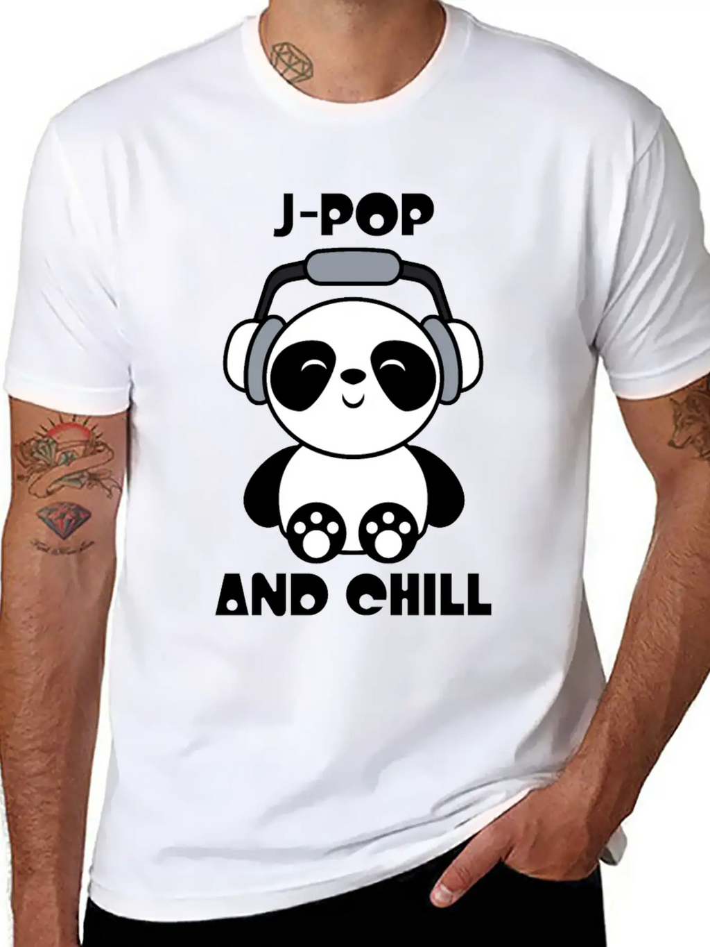 J-Pop Kawaii Panda Breathable Soft Cotton T-Shirt – Timeless Casual Look