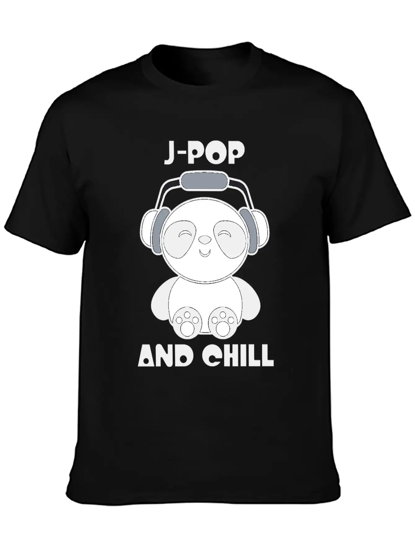 J-Pop Kawaii Panda Breathable Soft Cotton T-Shirt – Timeless Casual Look