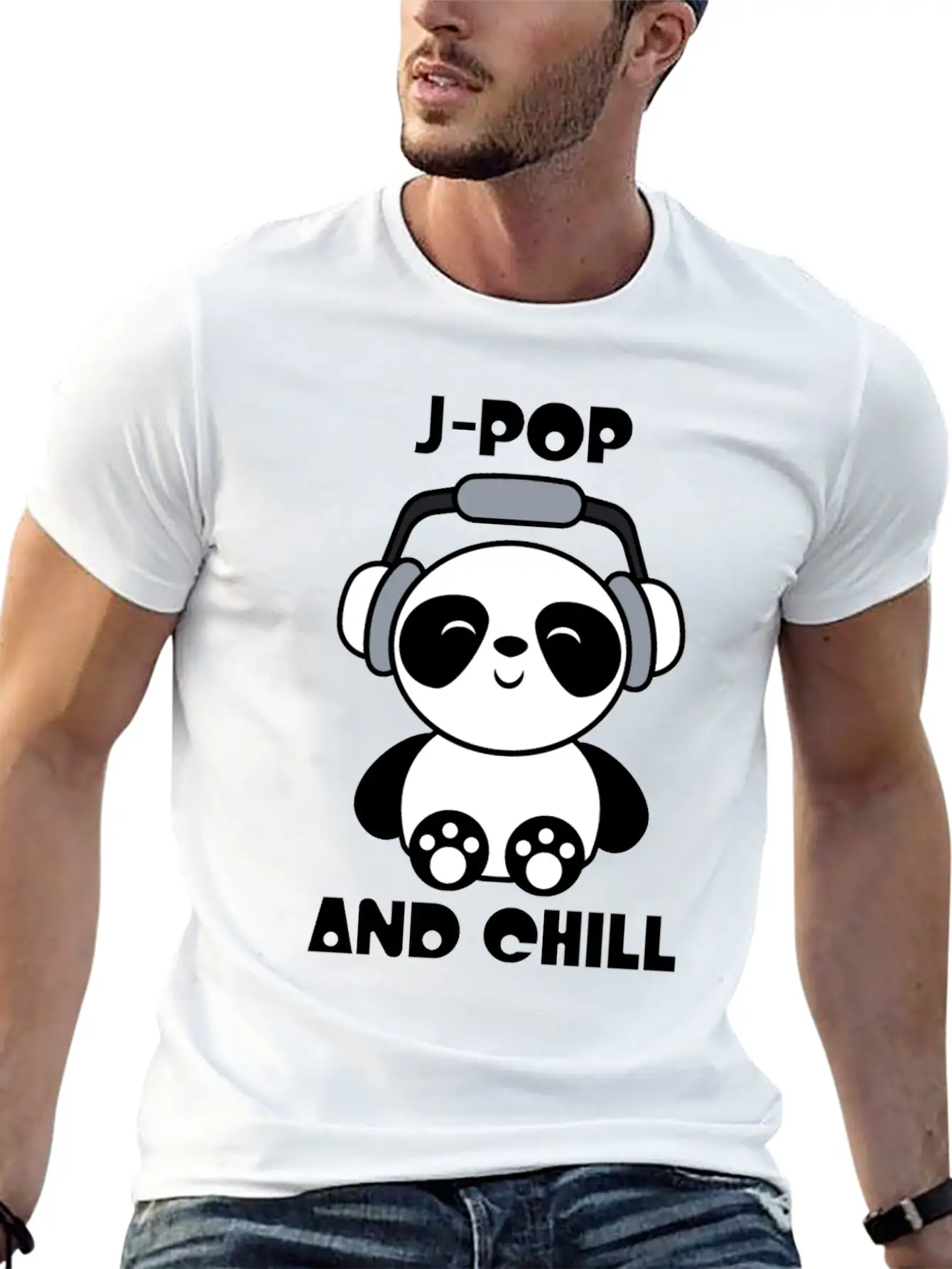 J-Pop Kawaii Panda Breathable Soft Cotton T-Shirt – Timeless Casual Look