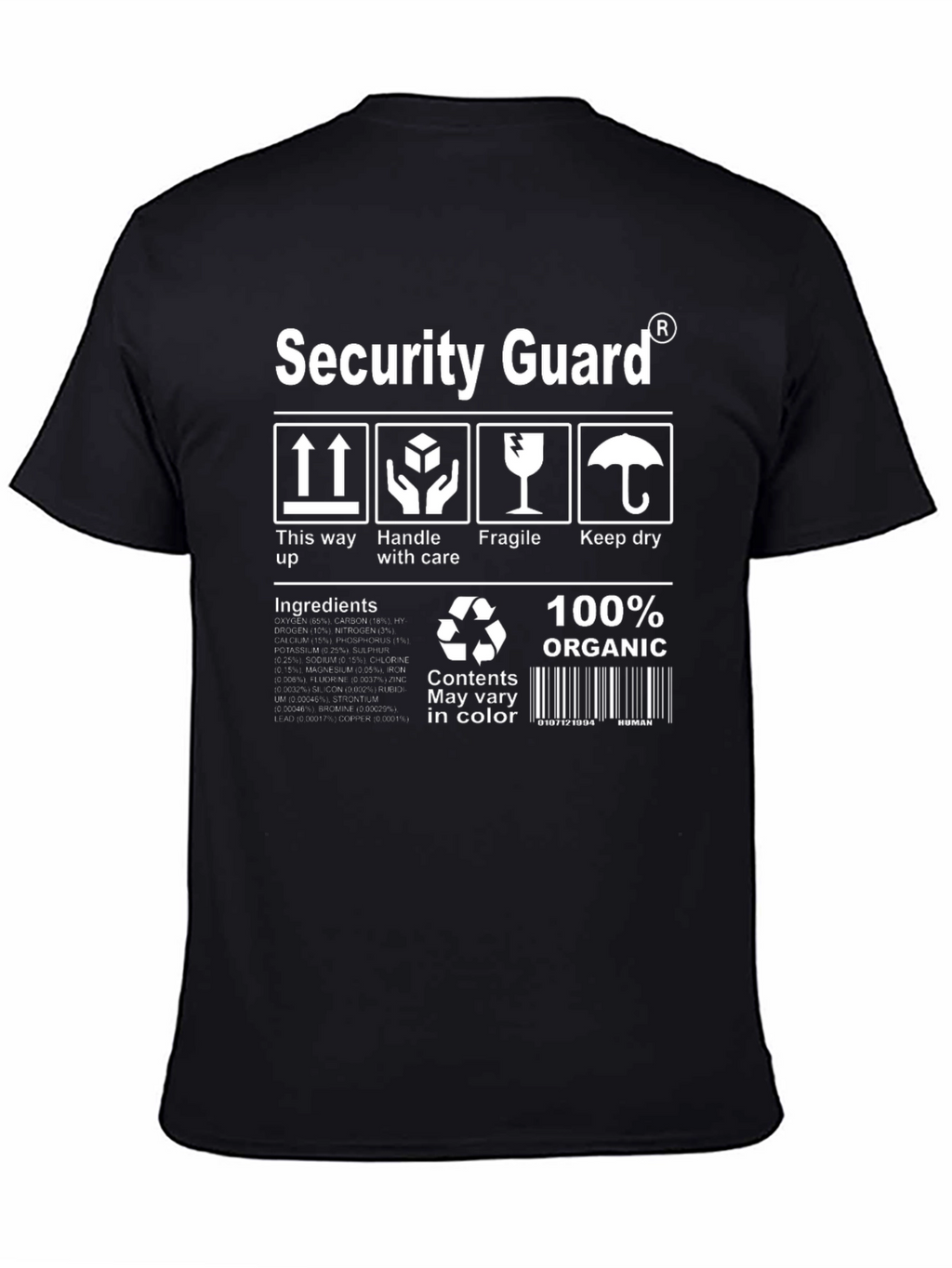 Security Guard Organic Cotton T-Shirt