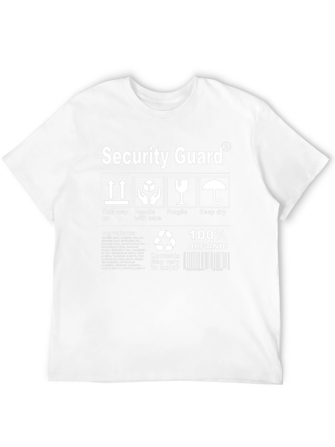 Security Guard Organic Cotton T-Shirt