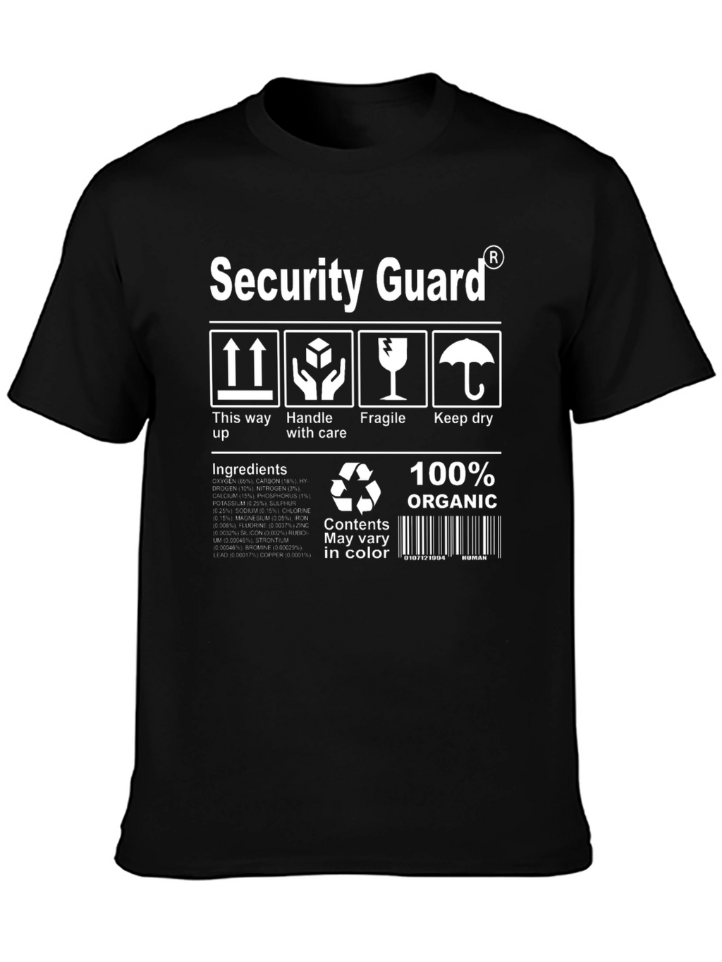 Security Guard Organic Cotton T-Shirt