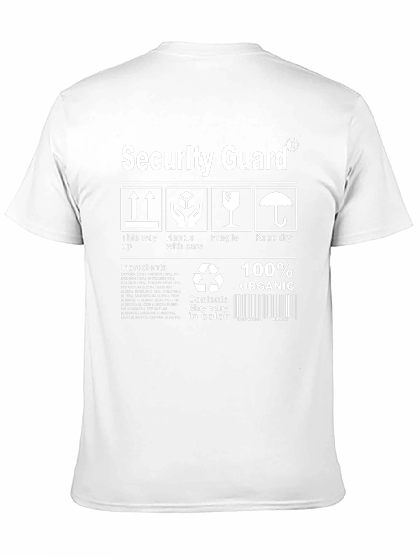 Security Guard Organic Cotton T-Shirt