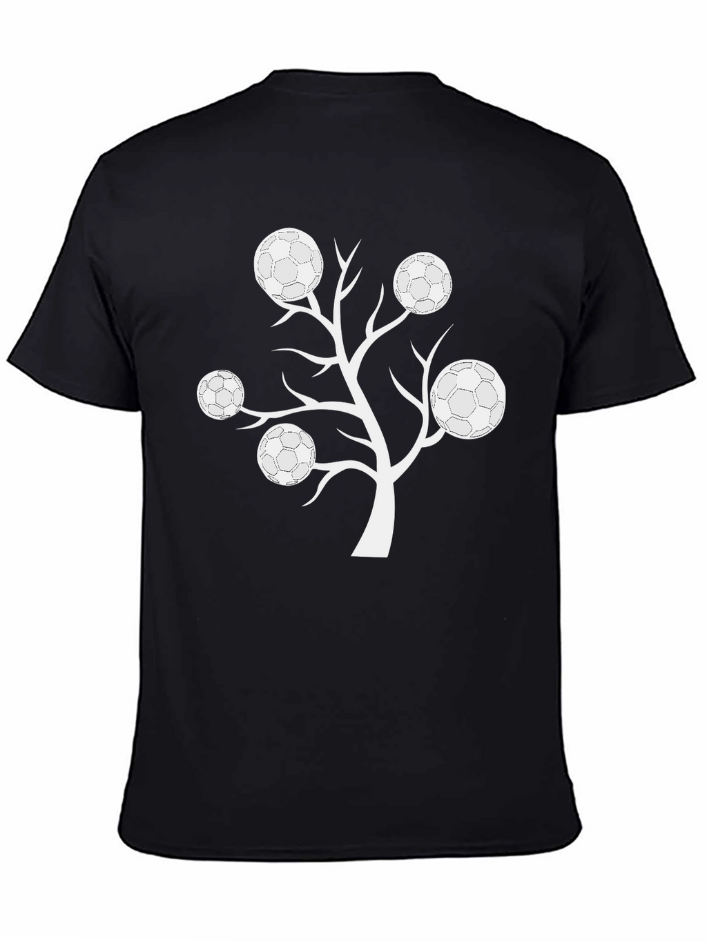 Soccer Ball Tree Graphic T-Shirt