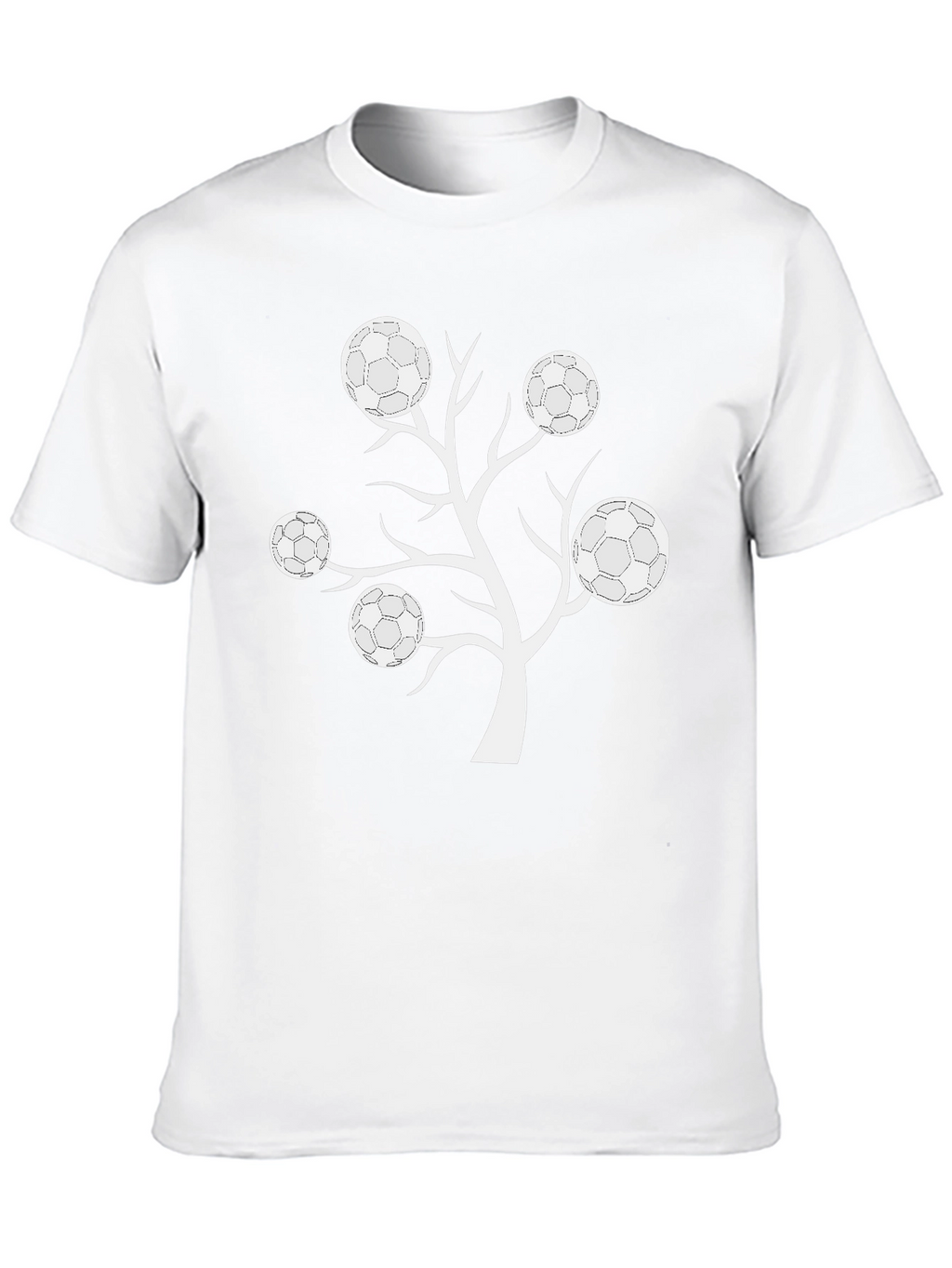 Soccer Ball Tree Graphic T-Shirt