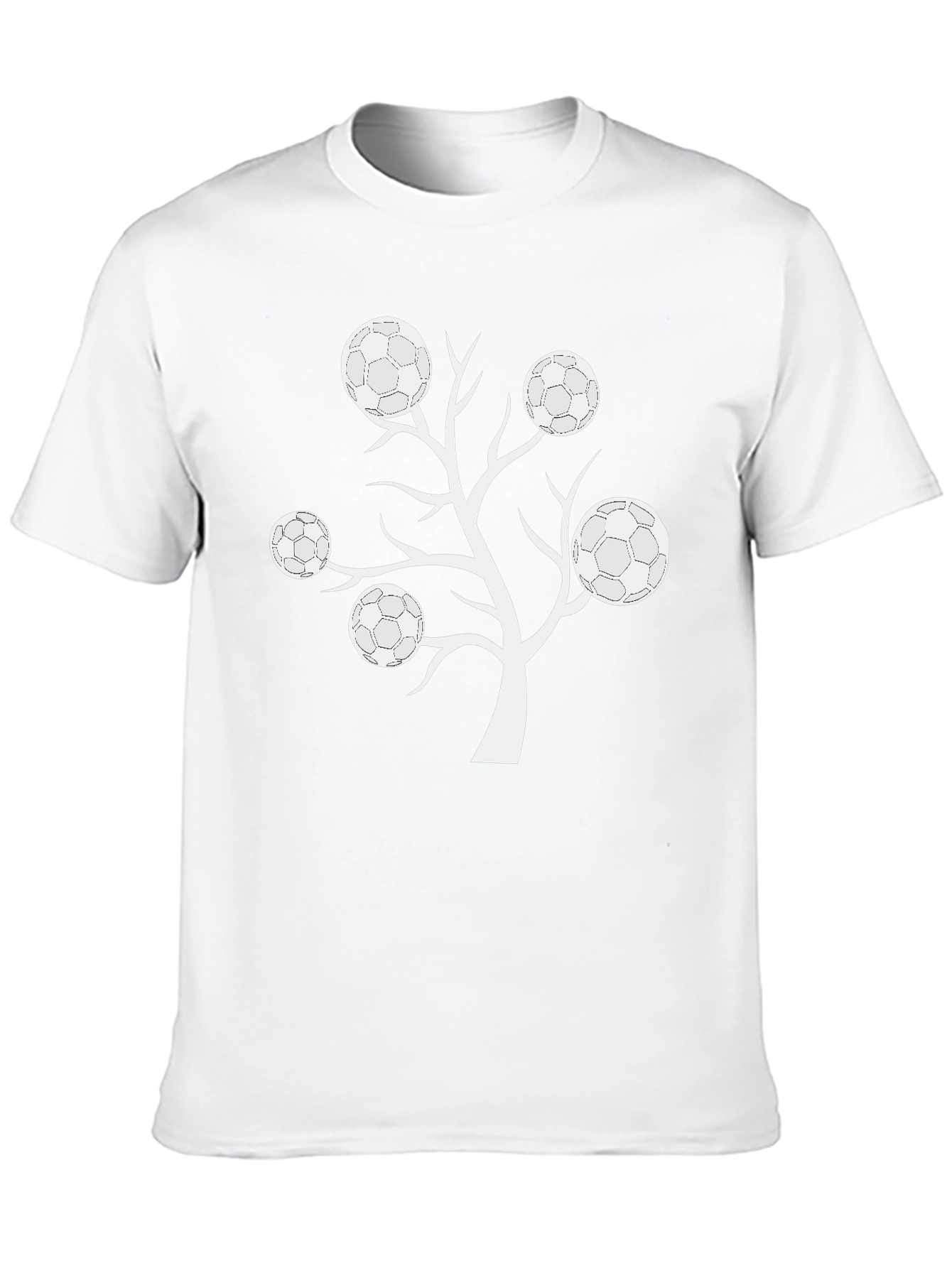 Soccer Ball Tree Graphic T-Shirt