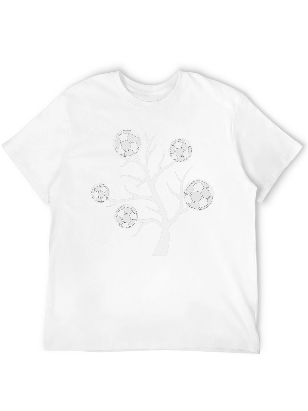Soccer Ball Tree Graphic T-Shirt