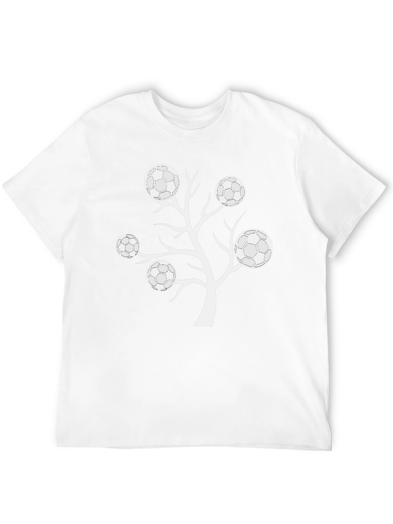 Soccer Ball Tree Graphic T-Shirt