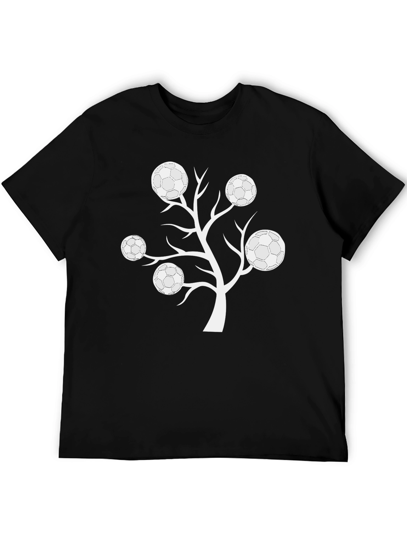 Soccer Ball Tree Graphic T-Shirt