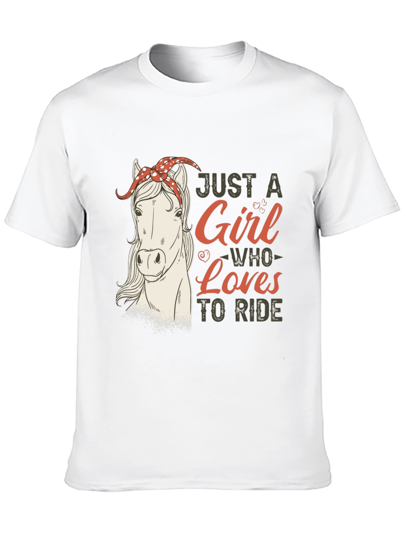 Just A Girl Who Loves to Ride Horse T-Shirt