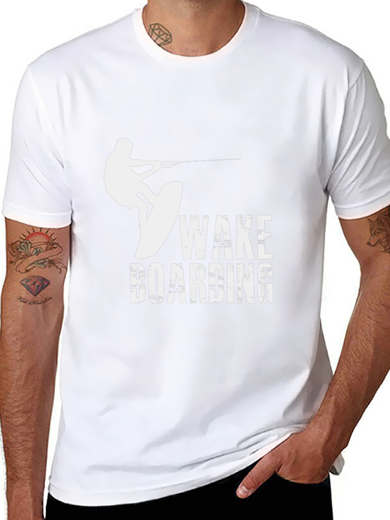 Wakeboarding Graphic Black T-Shirt