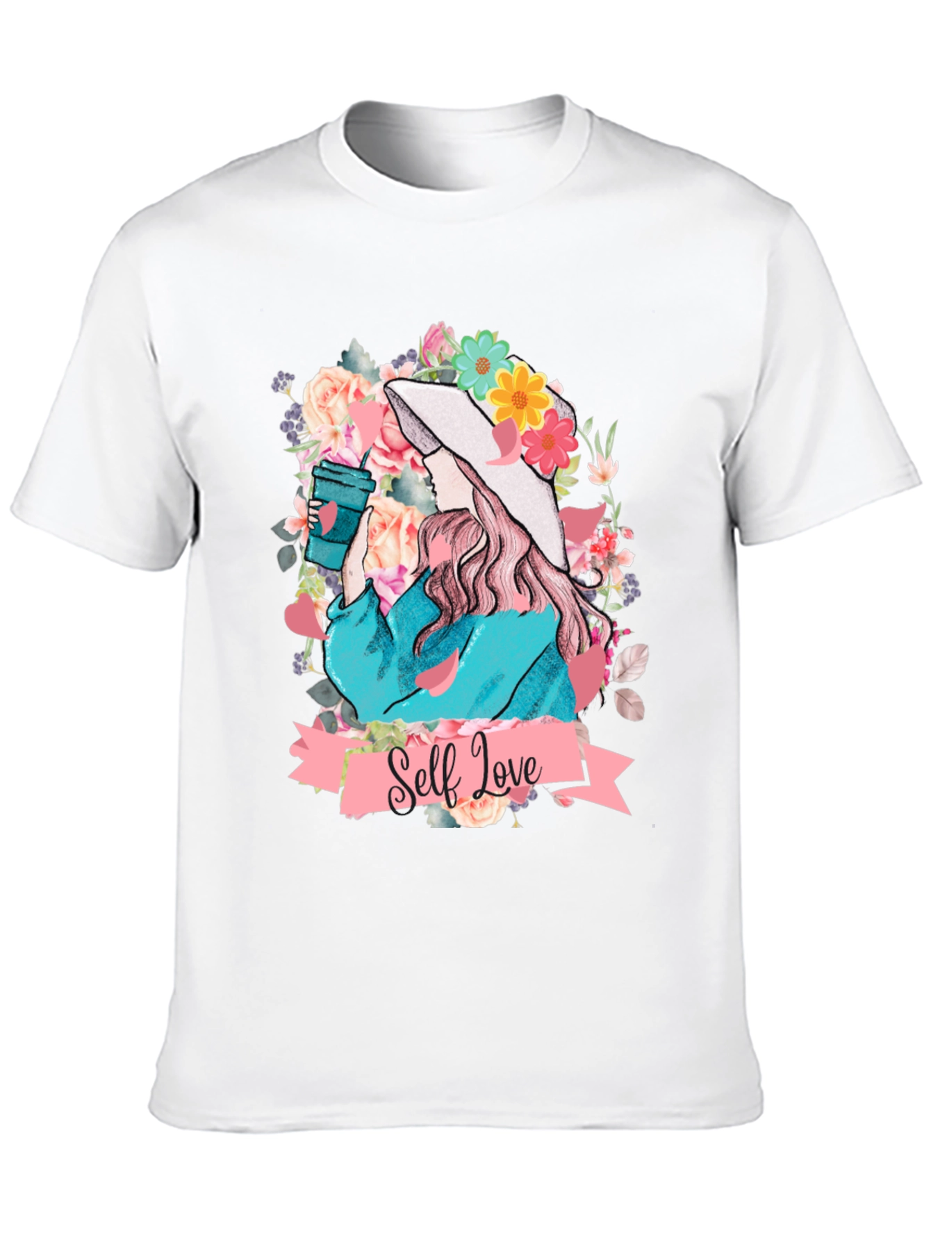 Self Love Floral Graphic Tee - Stylish Comfort