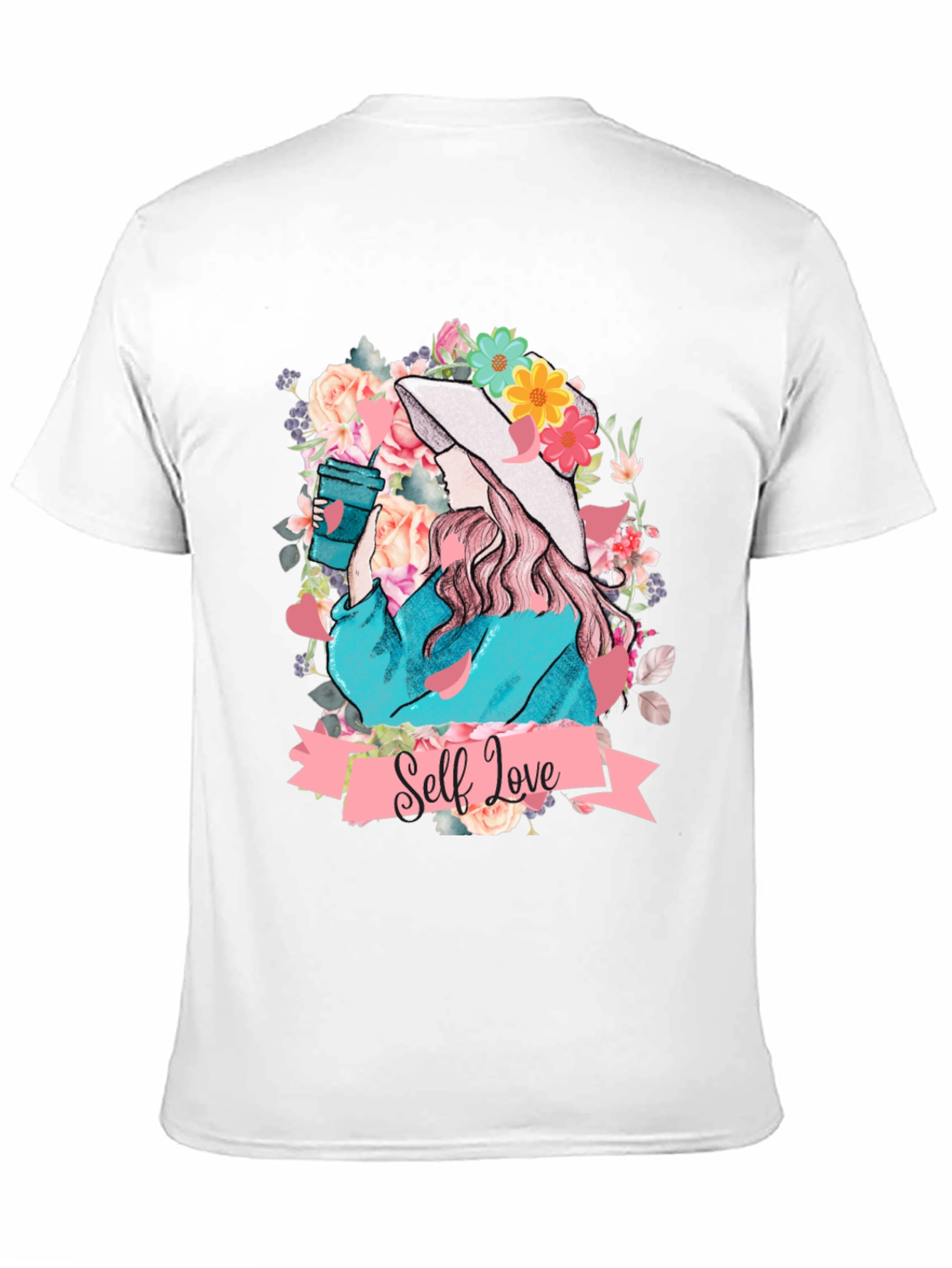 Self Love Floral Graphic Tee - Stylish Comfort
