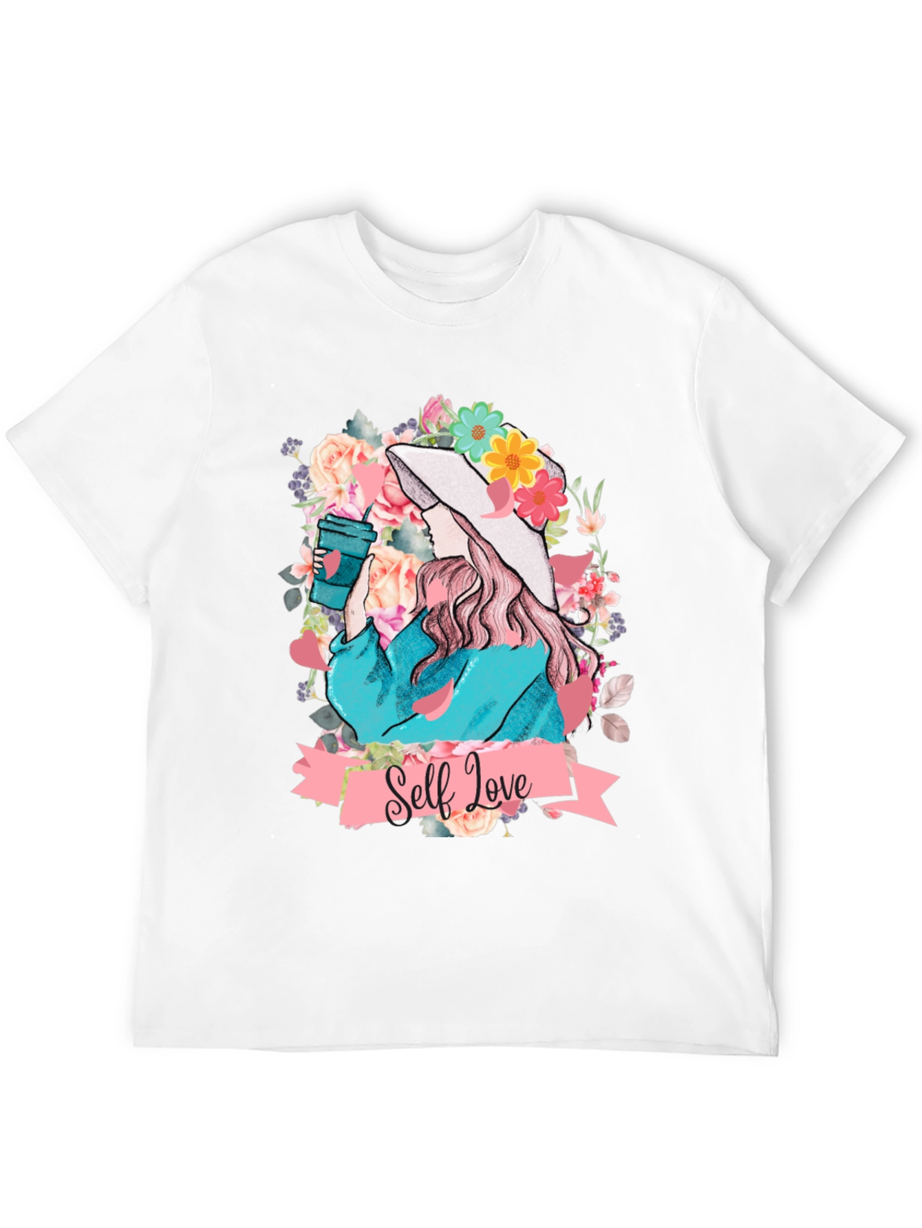 Self Love Floral Graphic Tee - Stylish Comfort