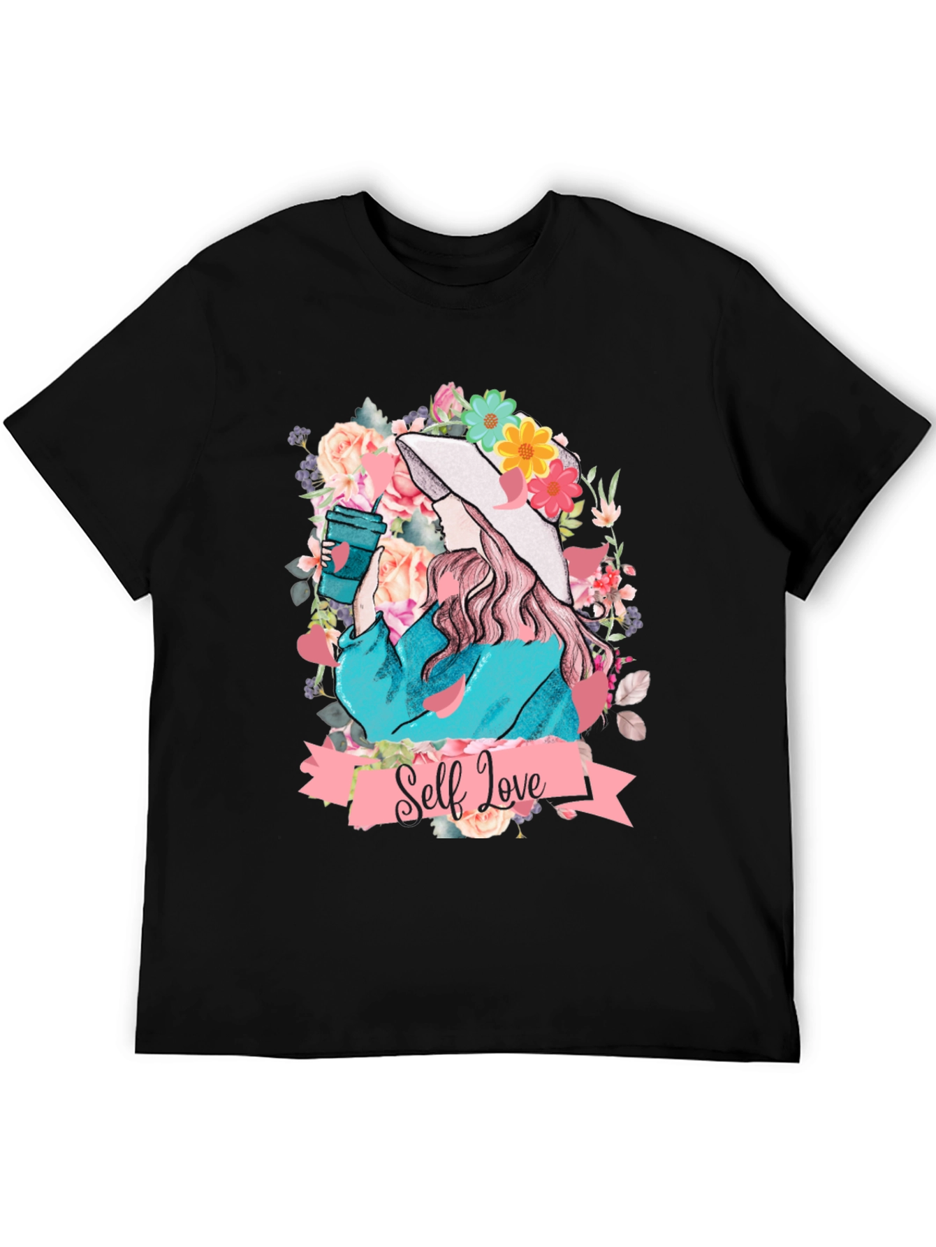 Self Love Floral Graphic Tee - Stylish Comfort