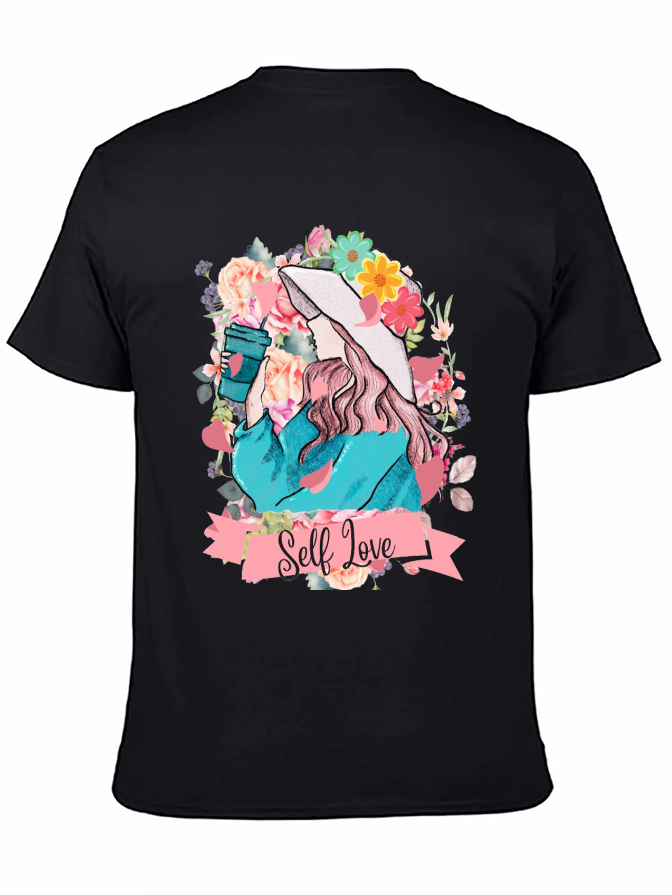 Self Love Floral Graphic Tee - Stylish Comfort