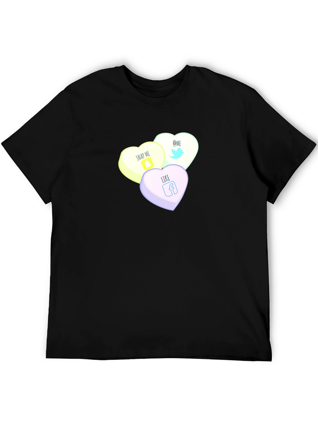 Social Media Candy Heart Tee